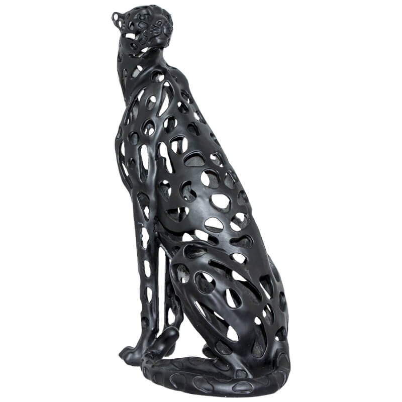 Black  Cheetah Sculpture