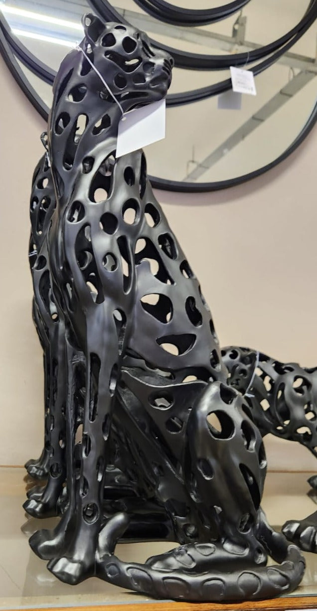 Black  Cheetah Sculpture