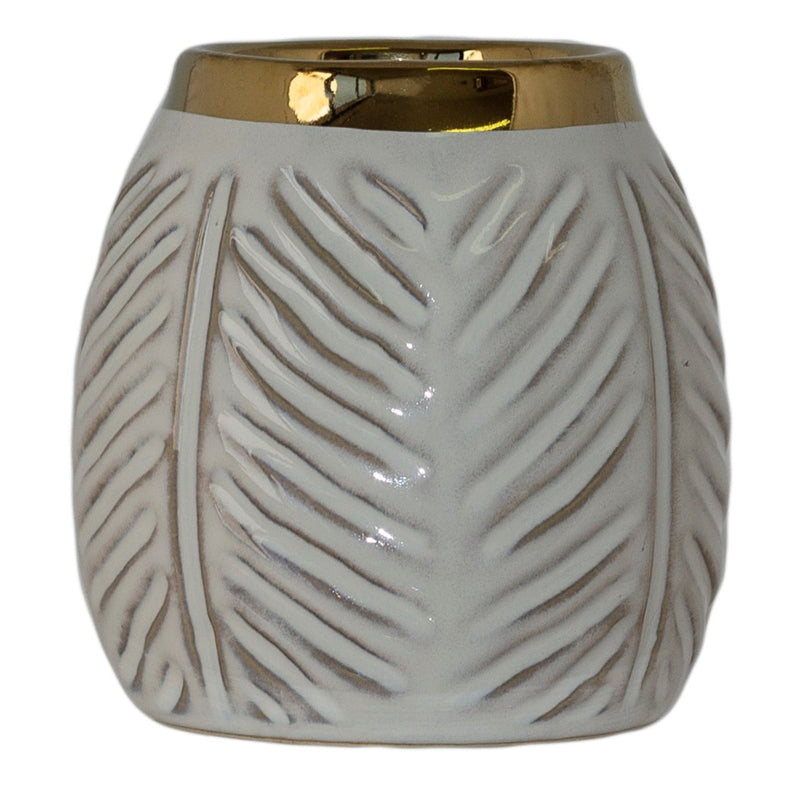 Gold & White pot